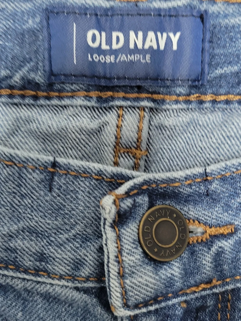 Old Navy Blue Kids Straight-Leg Jeans Loose Fit
